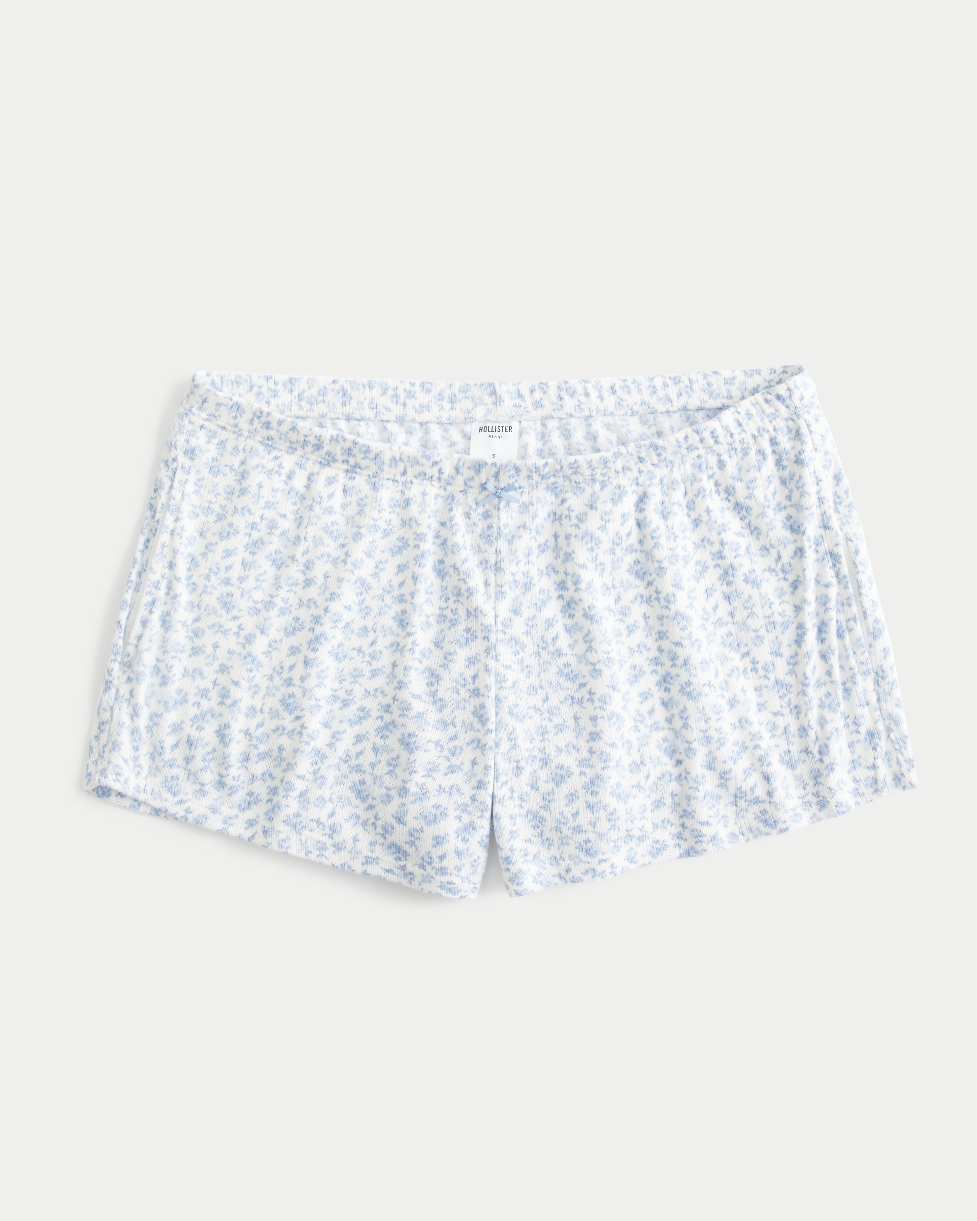 Cozy Pointelle Bow Shortie