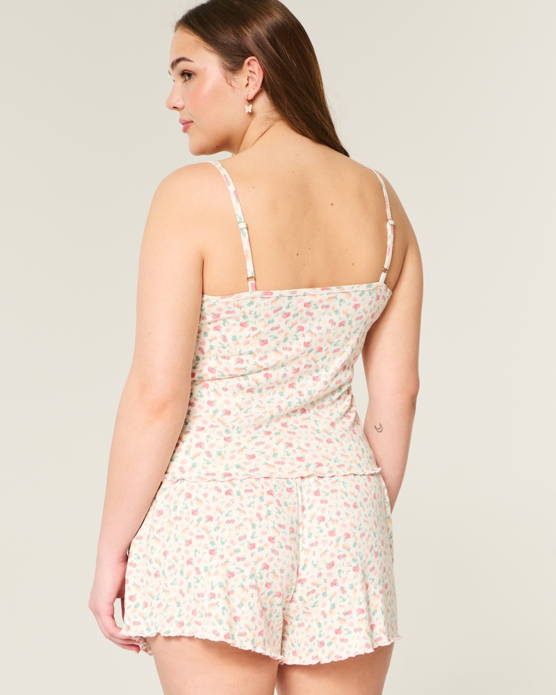 Cozy Lace Pointelle Cami & Shorts Set