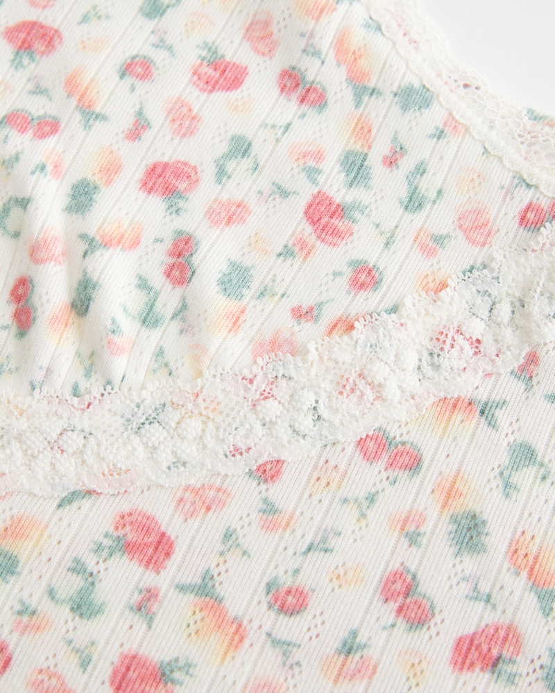 Cozy Lace Pointelle Cami & Shorts Set