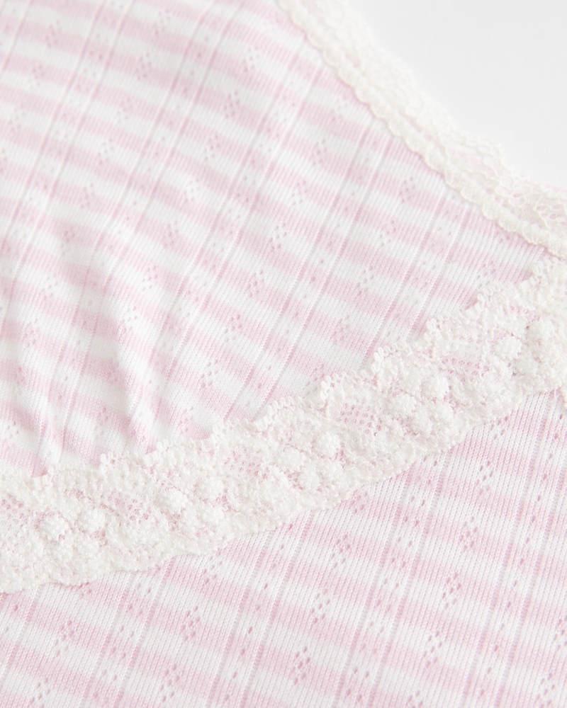 Cozy Lace Pointelle Cami & Shorts Set