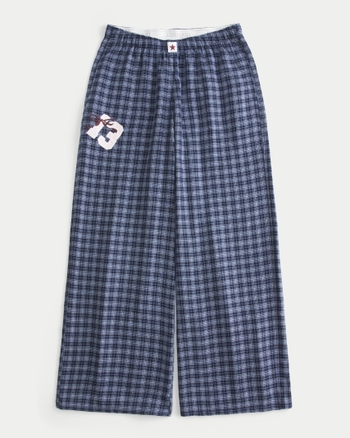 Women's Number Graphic Baggy Flannel Pants | Women's New Arrivals | HollisterCo.com
