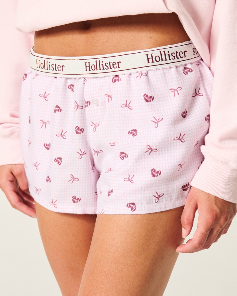 Flannel Boxer Shorts