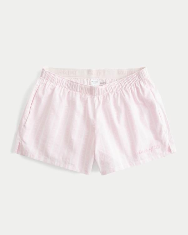 Class of '26 Oxford Boxer Shorts, Light Lilac Stripe view 1