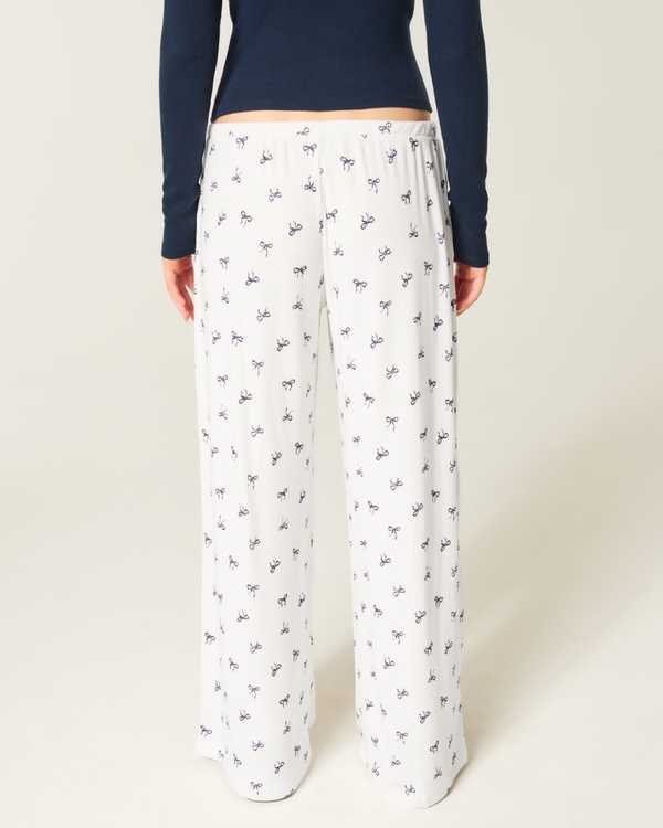 Cozy Ribbed Wide-Leg Pants