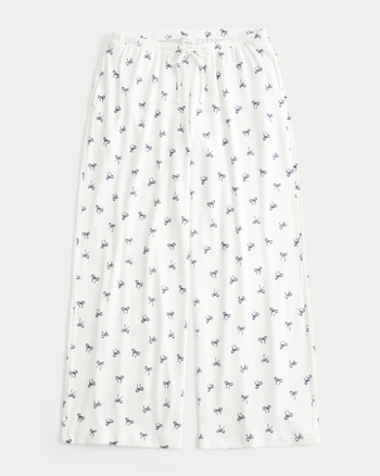 Women's Cozy Ribbed Wide-Leg Pants | Women's Clearance | HollisterCo.com