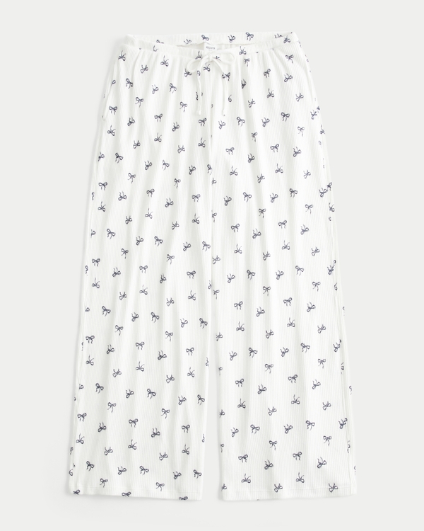 Cozy Ribbed Wide-Leg Pants