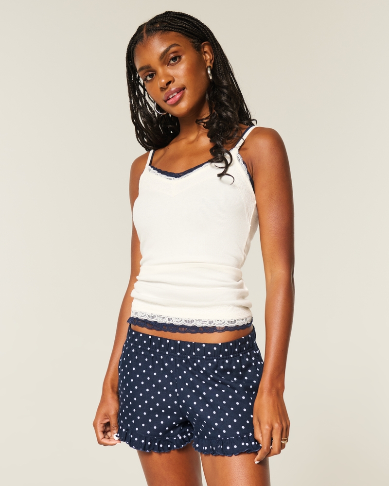 Oxford Cotton Tie Shorts