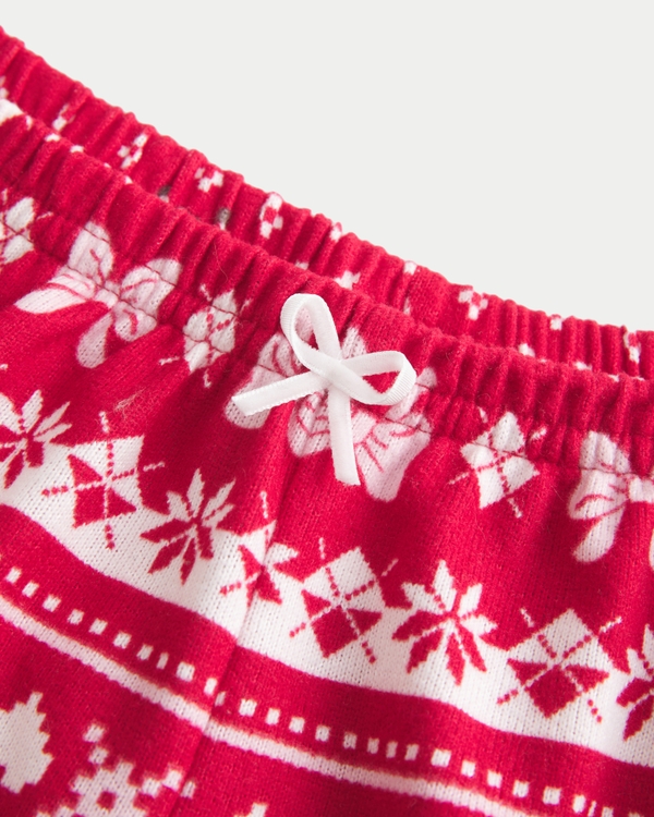 Cozy Long-Sleeve Scoop Top & Shorts Set