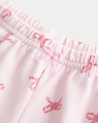 Cozy Long-Sleeve Scoop Top & Shorts Set
