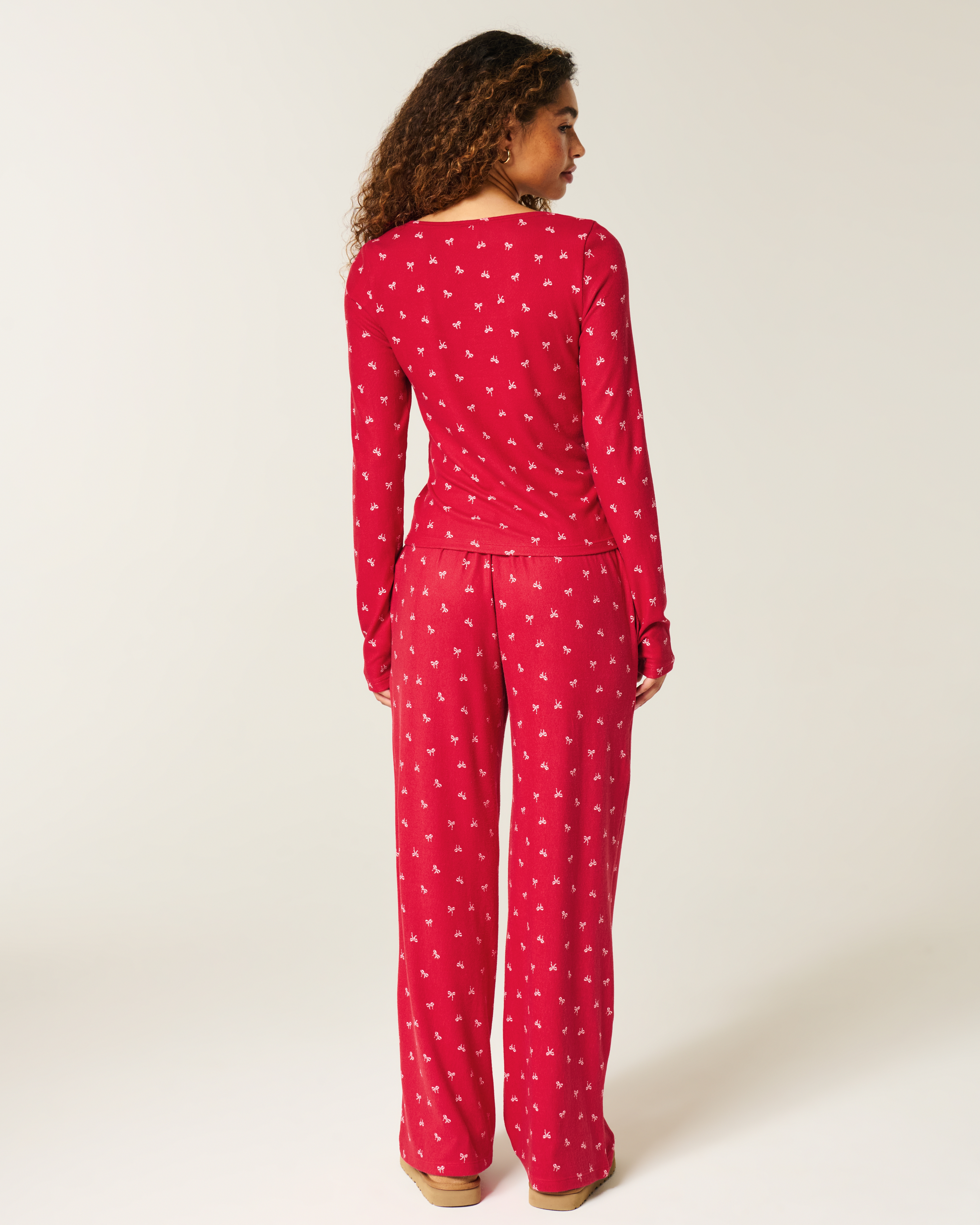 Cozy Henley & Wide-Leg Pants Set