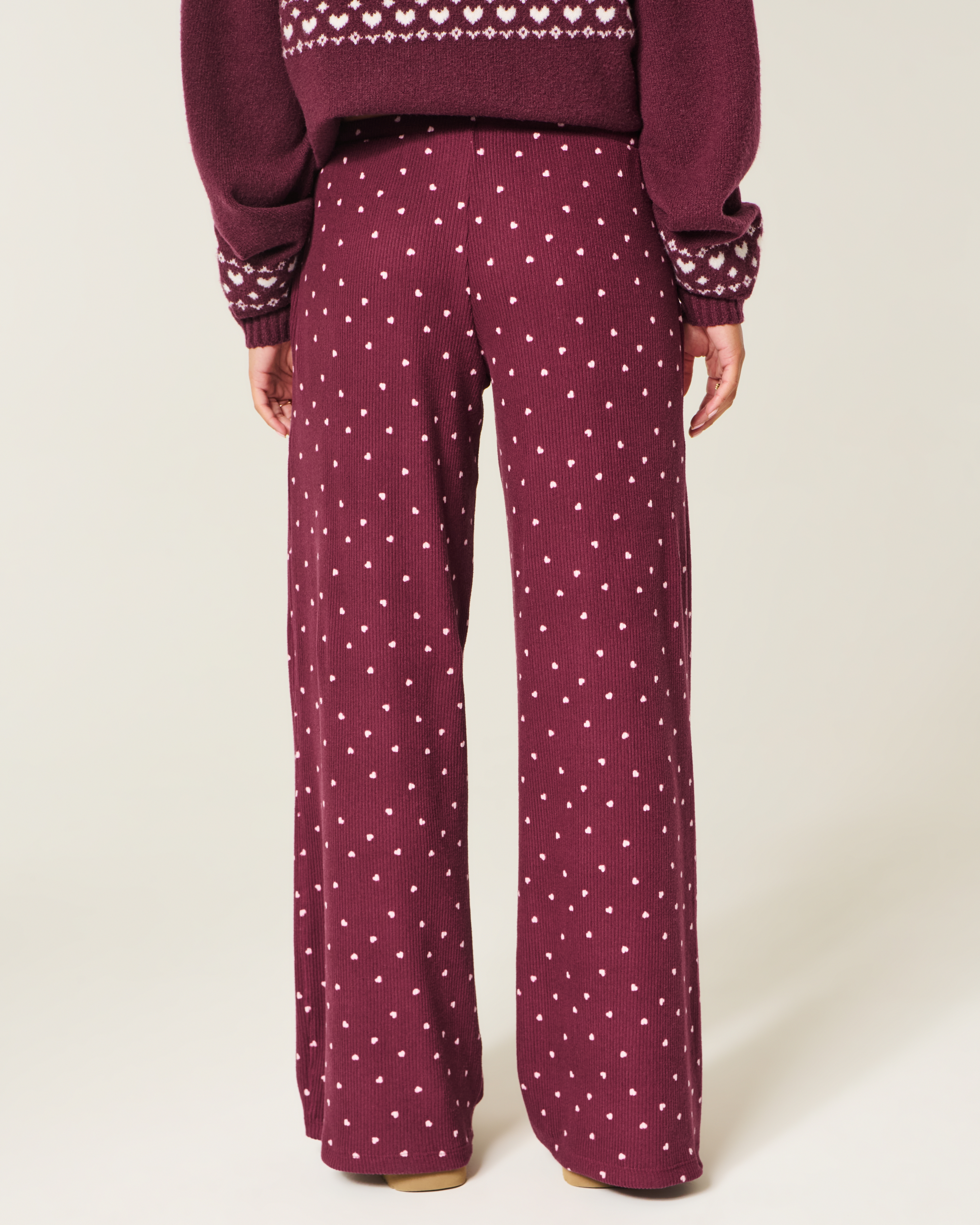 Cozy Ribbed Wide-Leg Pants