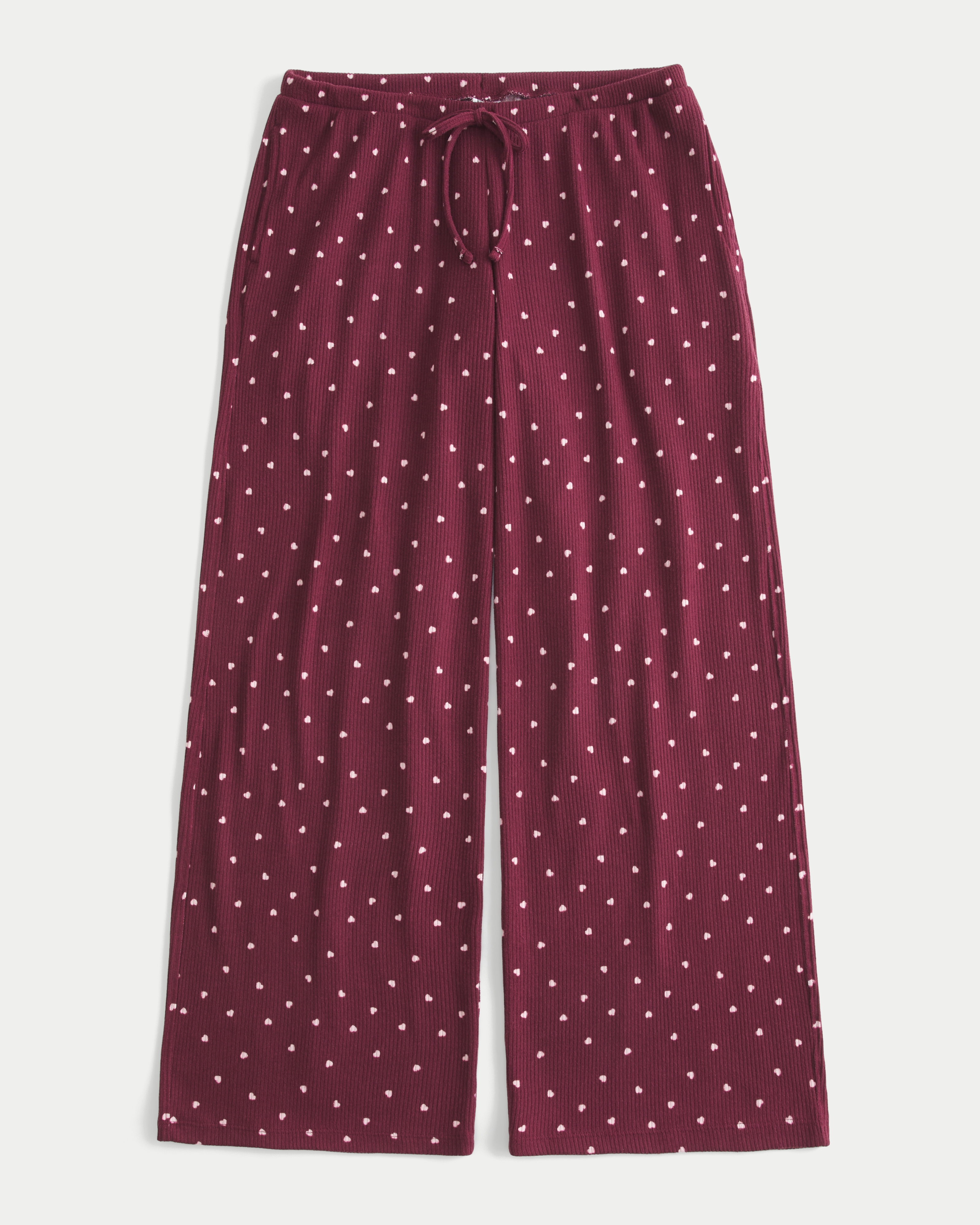 Cozy Ribbed Wide-Leg Pants