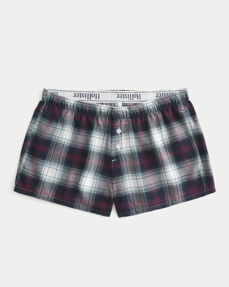 Flannel Boxer Shorts