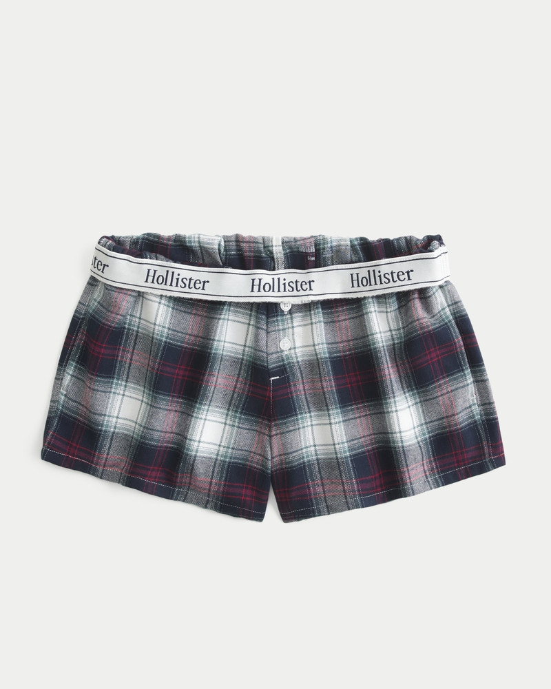 Flannel Boxer Shorts