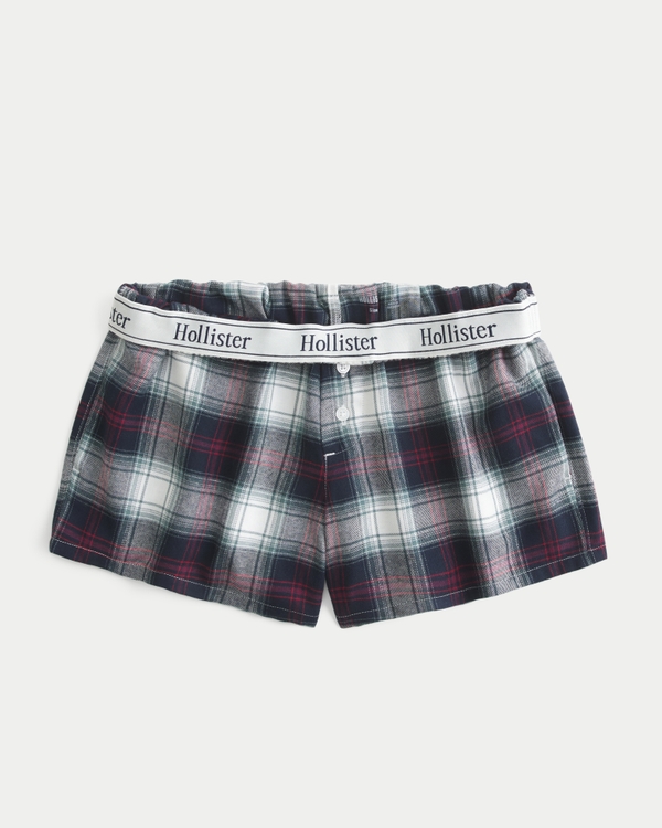 Flannel Boxer Shorts