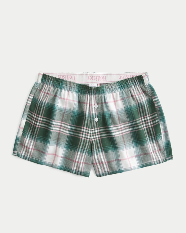 Flannel Boxer Shorts