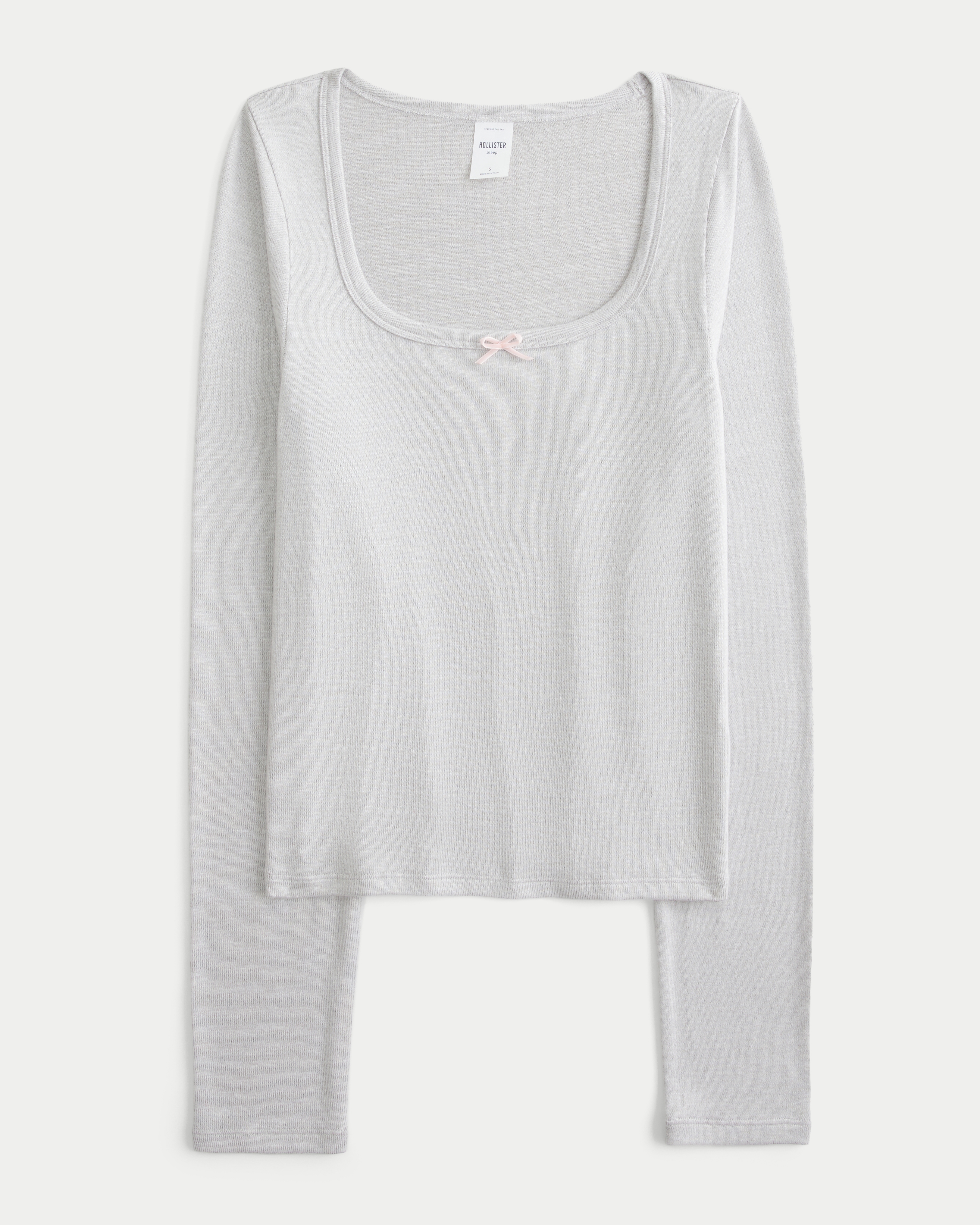 Cozy Long-Sleeve Scoop Top