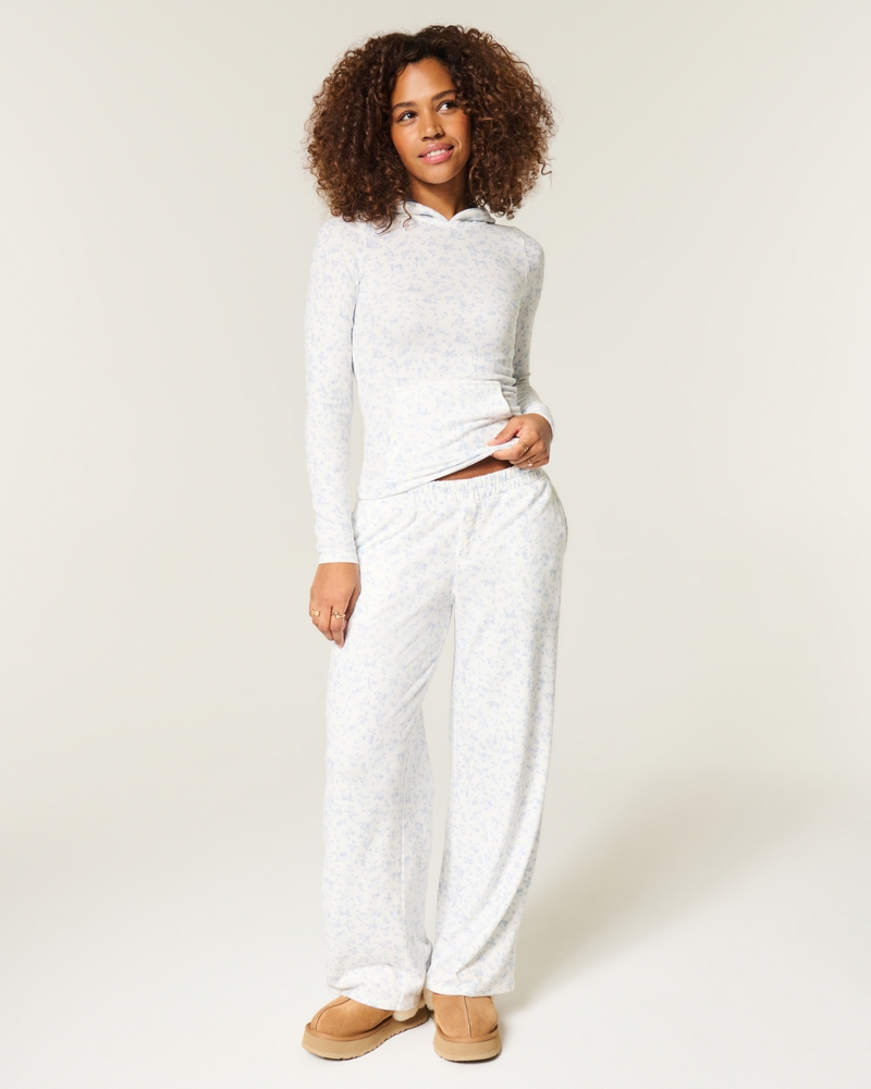 Always Cozy Rib Henley & Wide-Leg Pants Set