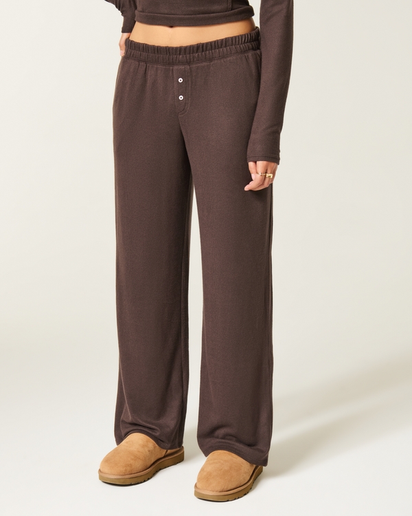 Always Cozy Wide-Leg Pants, Brown view 2