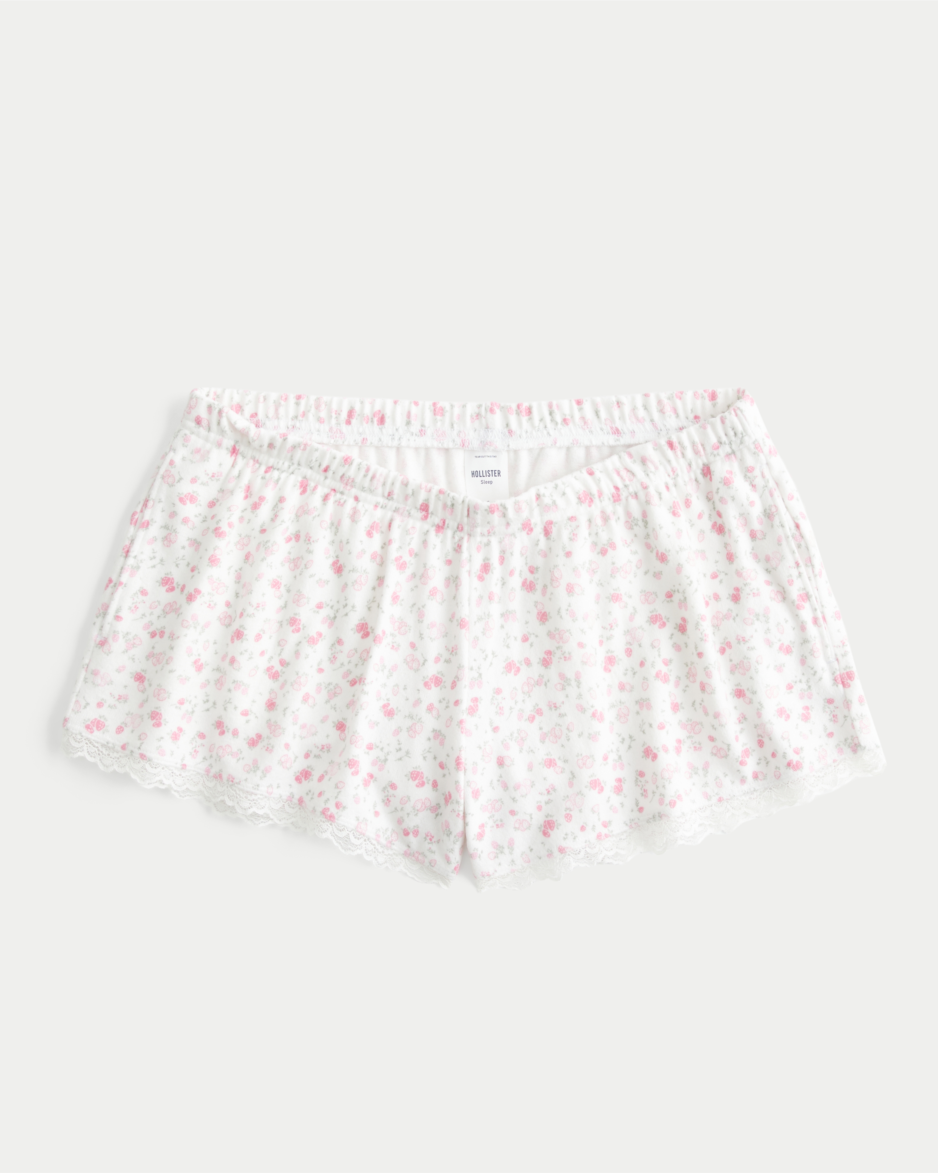 Always Cozy Lace Trim Mini Sleep Shorts