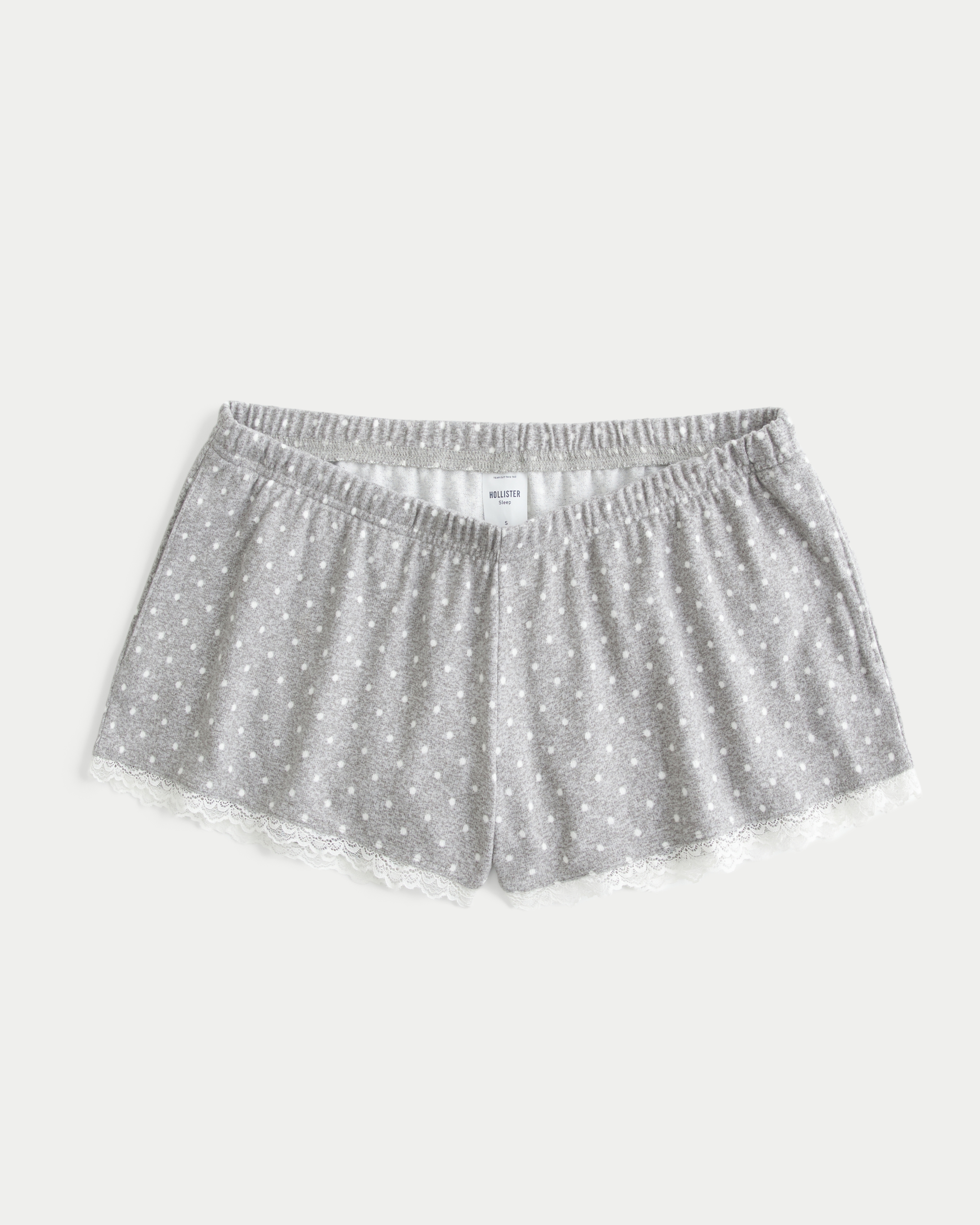 Always Cozy Lace Trim Mini Sleep Shorts