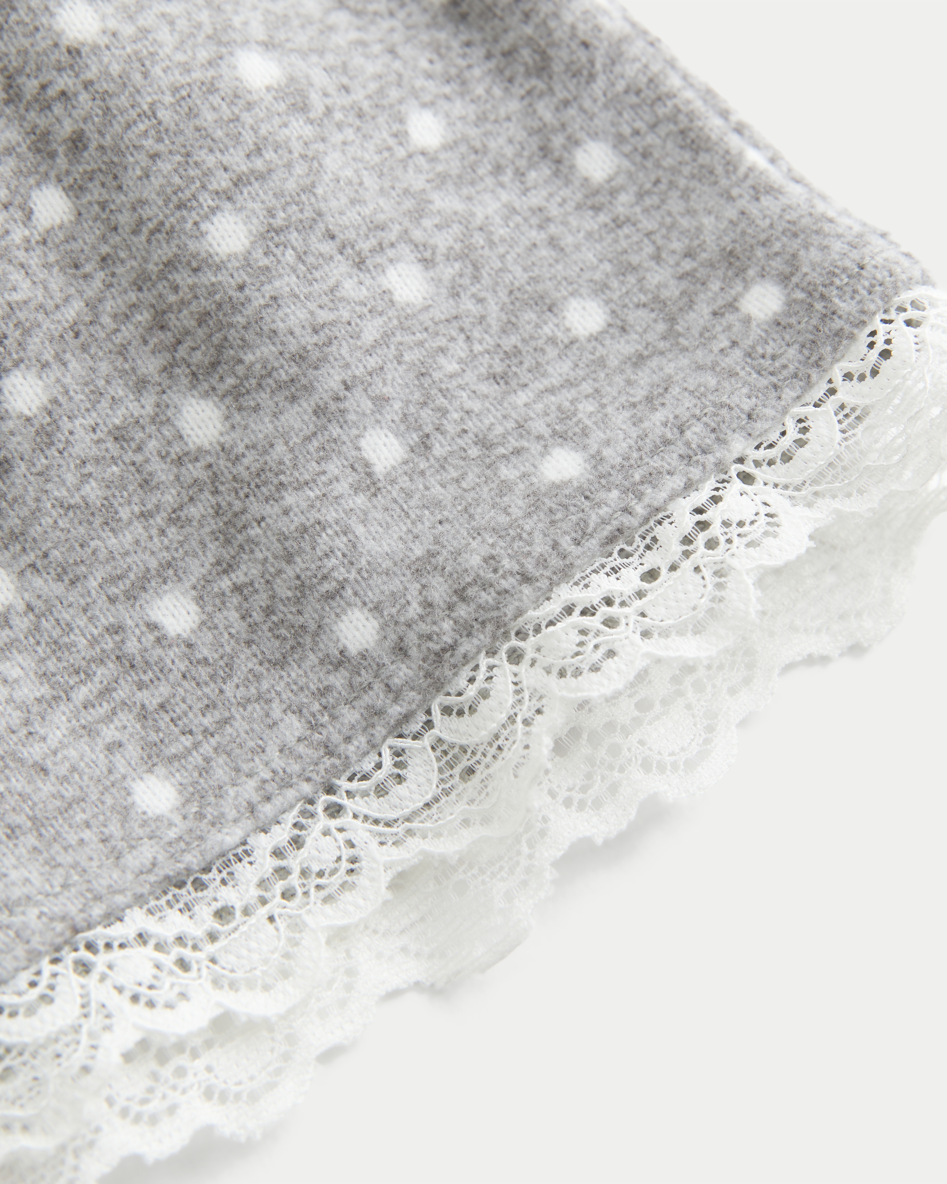 Always Cozy Lace Trim Mini Sleep Shorts