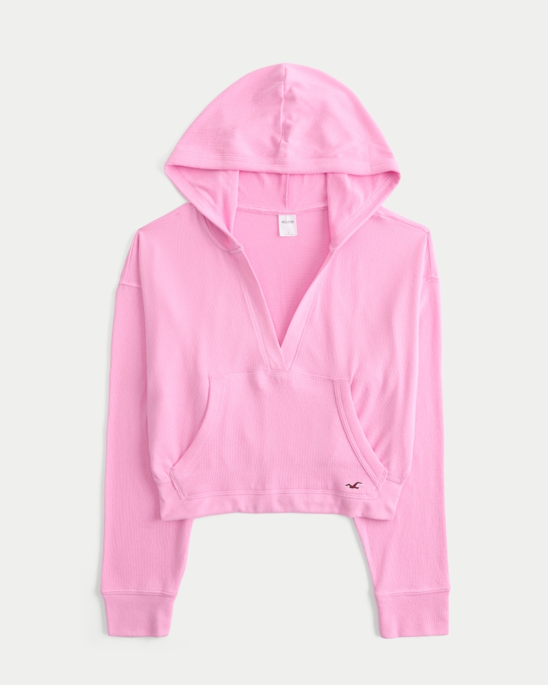 Women's Always Cozy V-Neck Hoodie | Women's Tops | HollisterCo.com