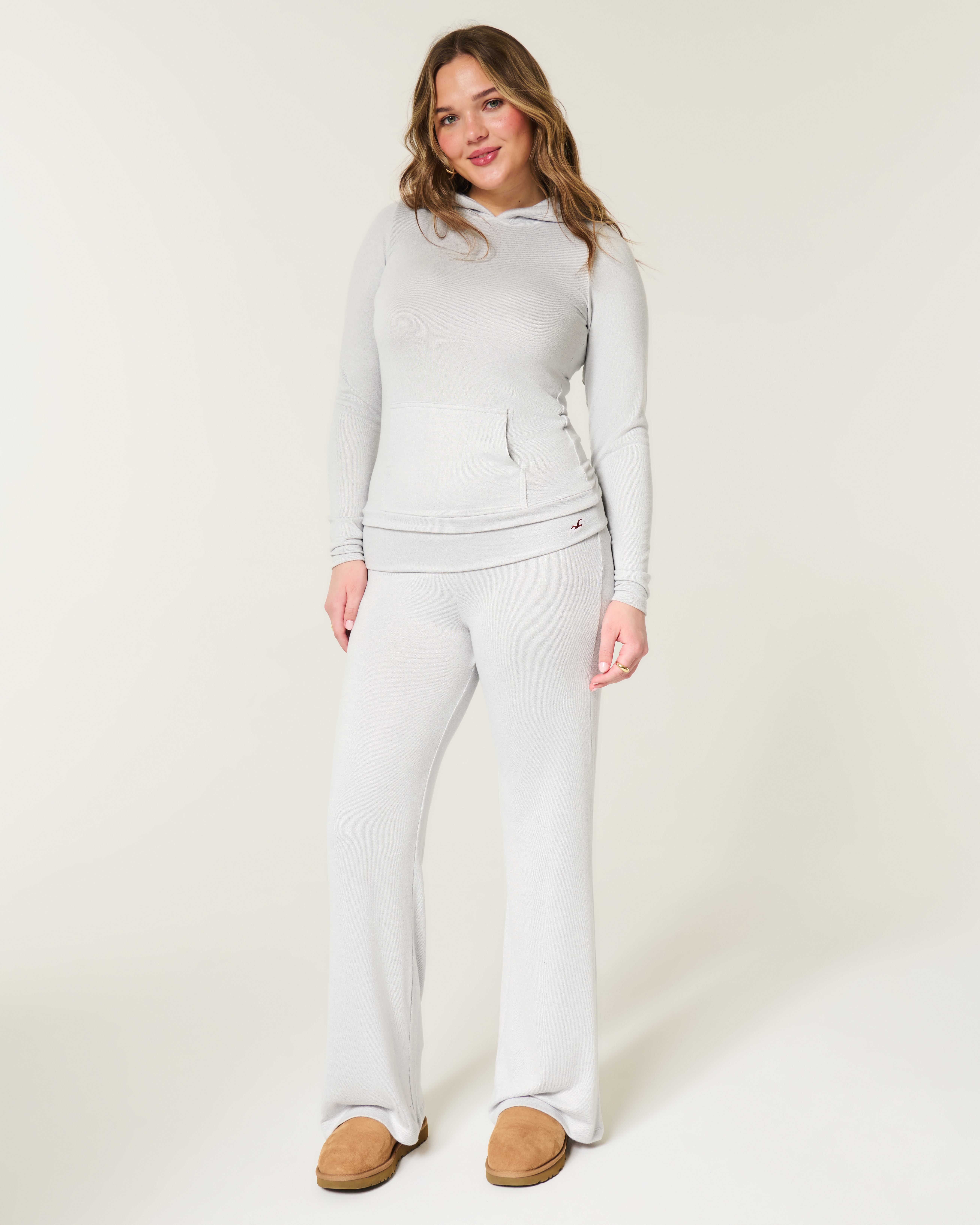 Always Cozy Foldover Flare Pants