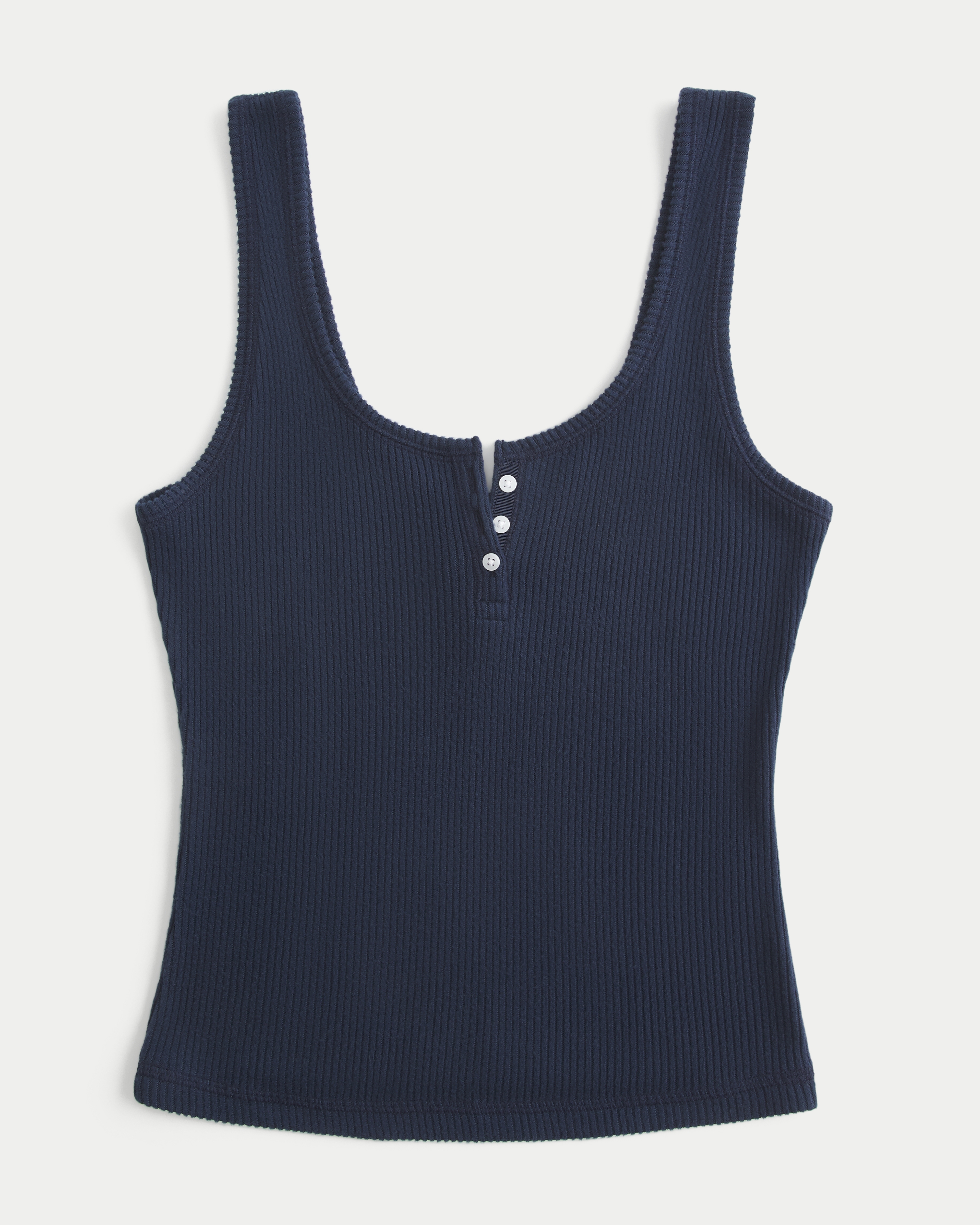 Always Cozy Rib Henley Tank