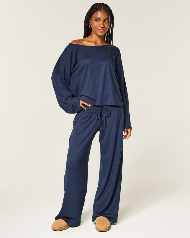 Hollister Comfy Cloud Baggy Pants - navy by Hollister