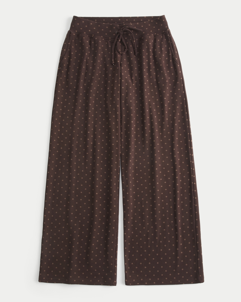 Hollister Comfy Cloud Baggy Pants - brown dot by Hollister