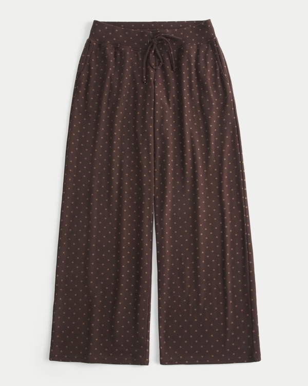 Hollister Comfy Cloud Baggy Pants, Brown Dot view 1