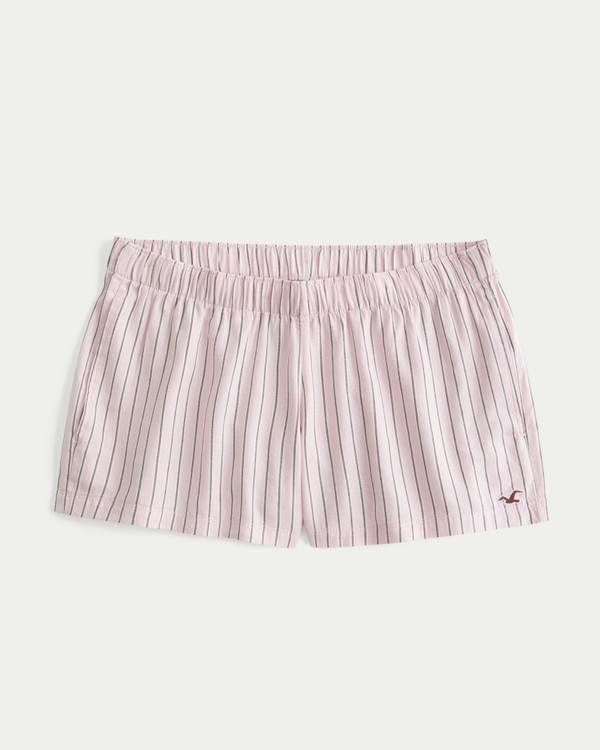 Women's Oxford Mini Boxer Shorts | Women's Sleepwear | HollisterCo.com