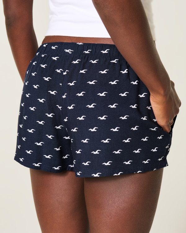 Poolside Boxer Shorts, Navy Pattern view 2