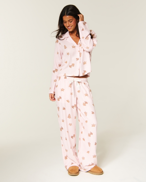 Satin Tie Flannel Pants