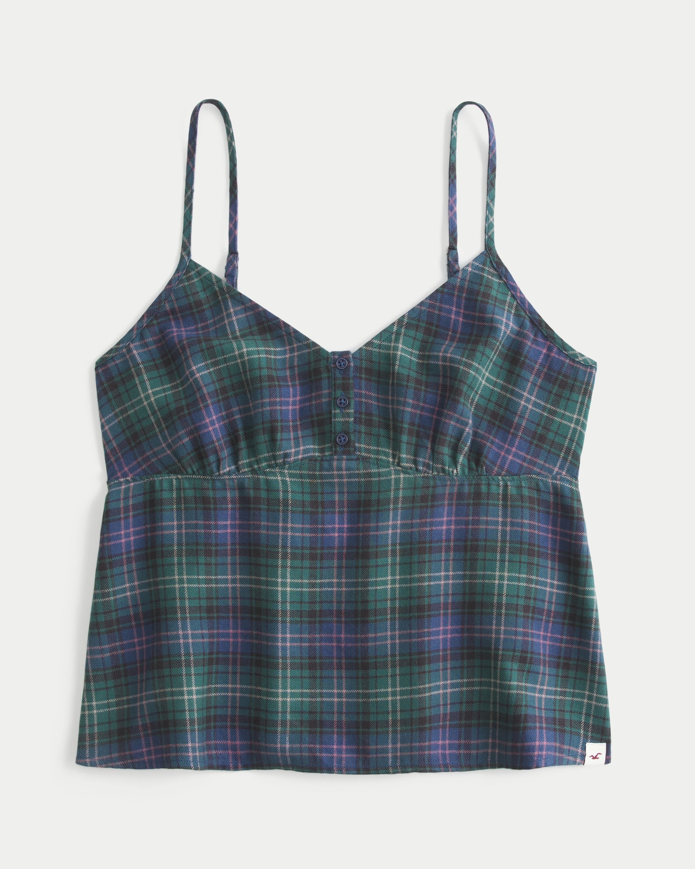 Flannel Babydoll Top