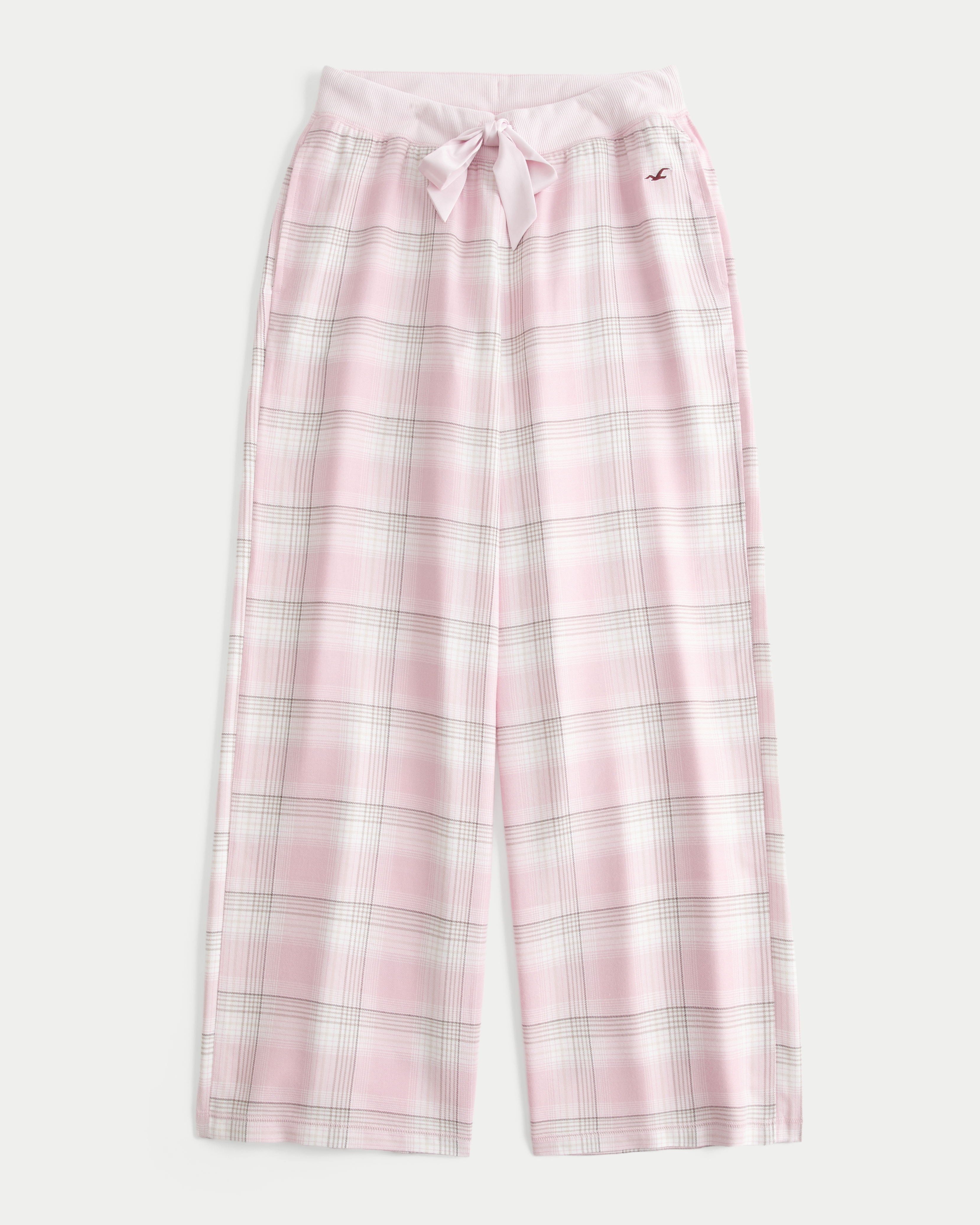 Hollister Remi Flannel Wide-Leg Pants