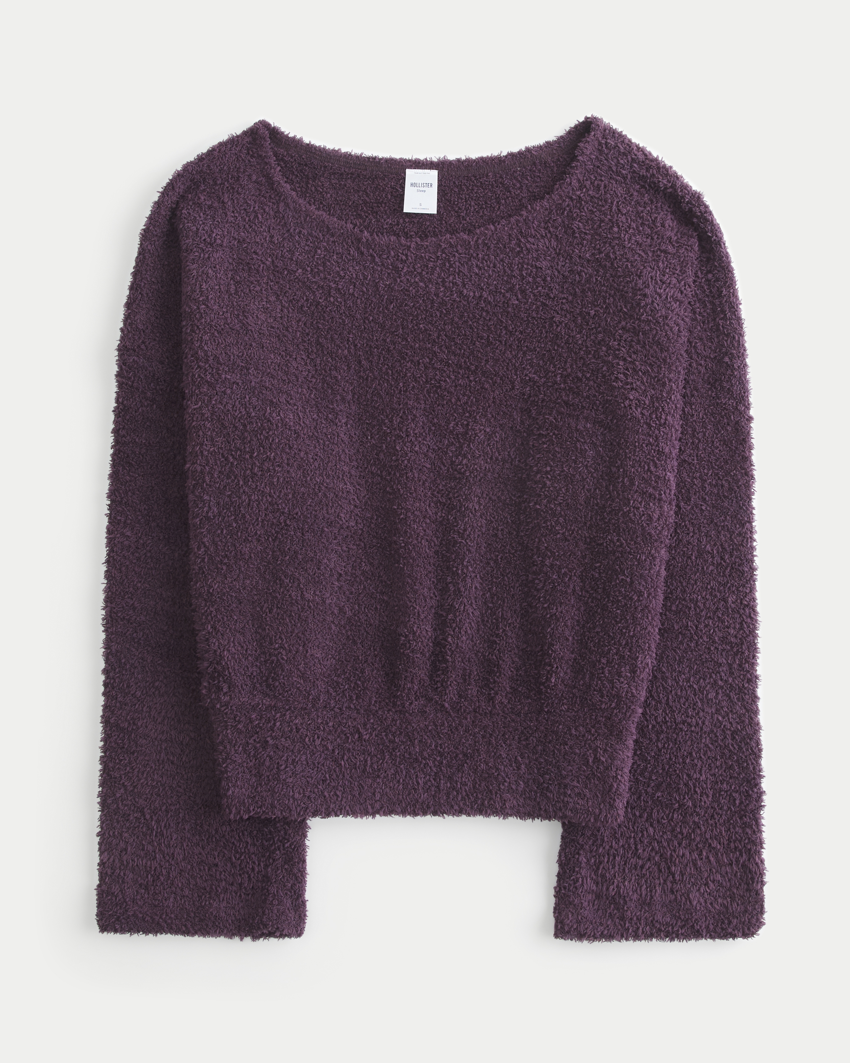 Cozy Bouclé Off-the-Shoulder Top
