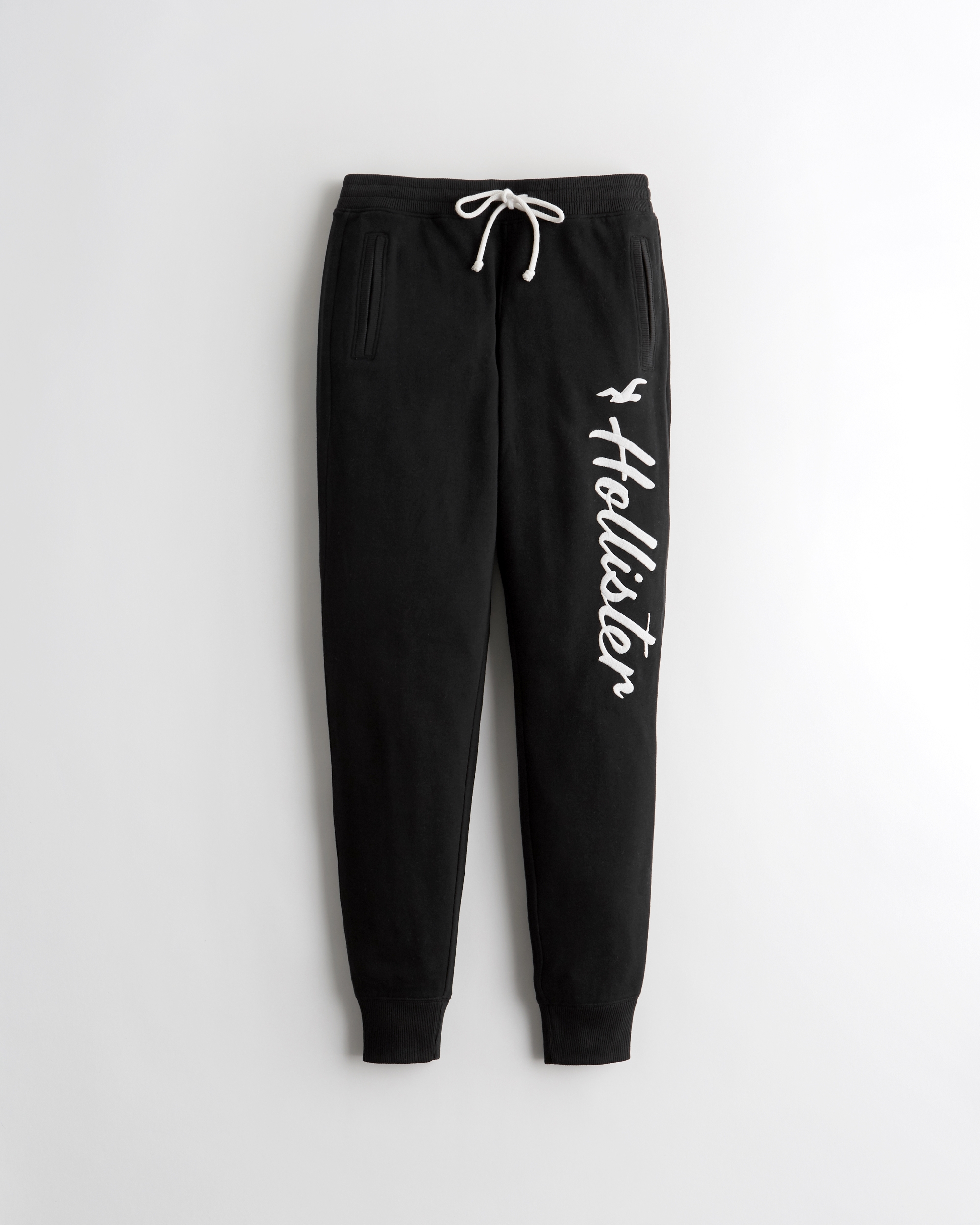 hollister high rise fleece joggers