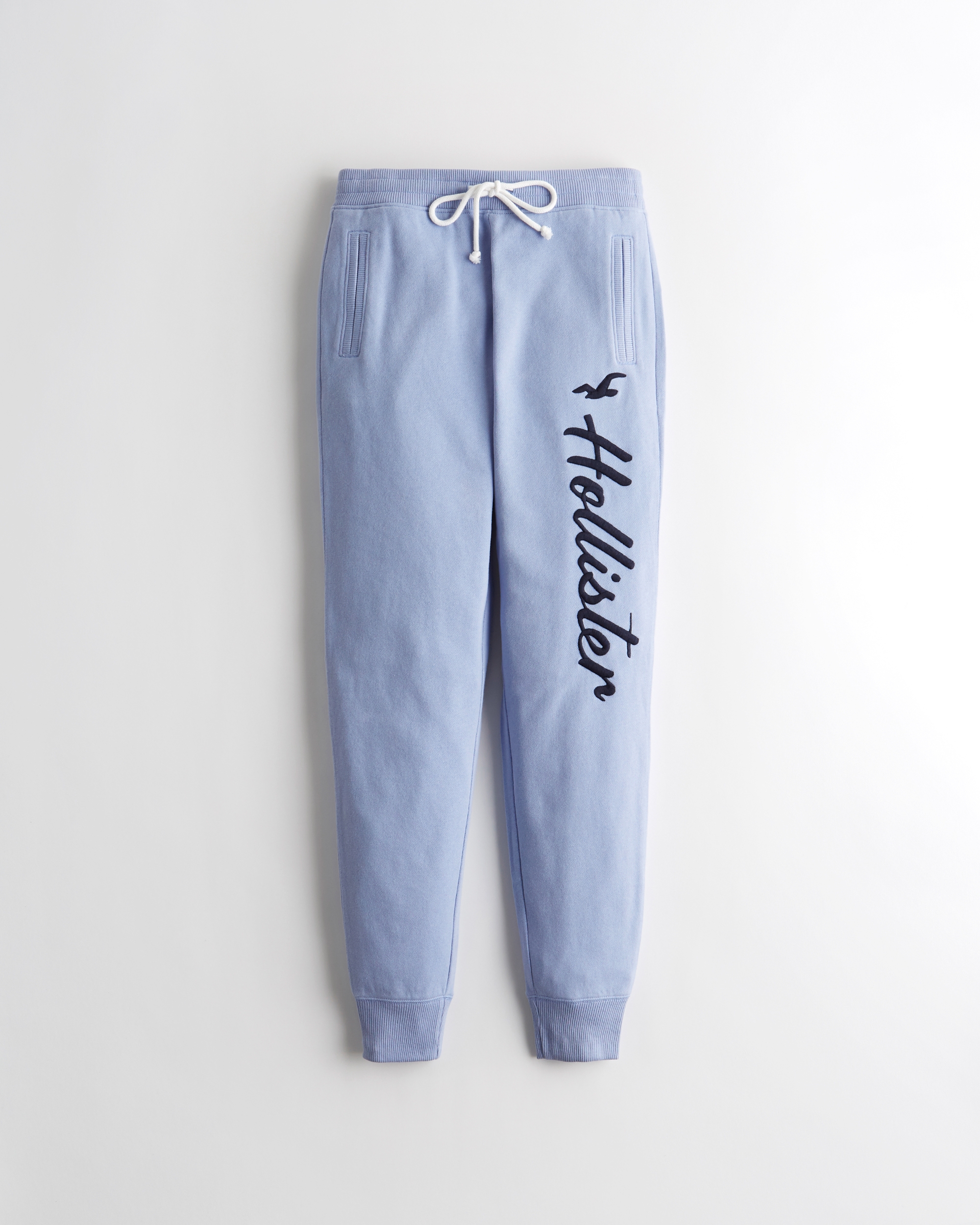 hollister high rise fleece joggers