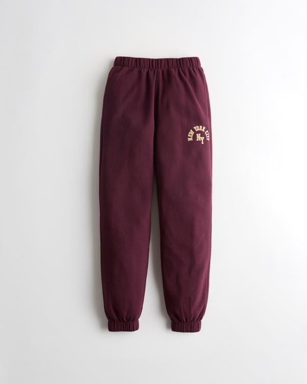 Girls Ultra High-Rise Graphic Dad Joggers | Girls Clearance | HollisterCo.com