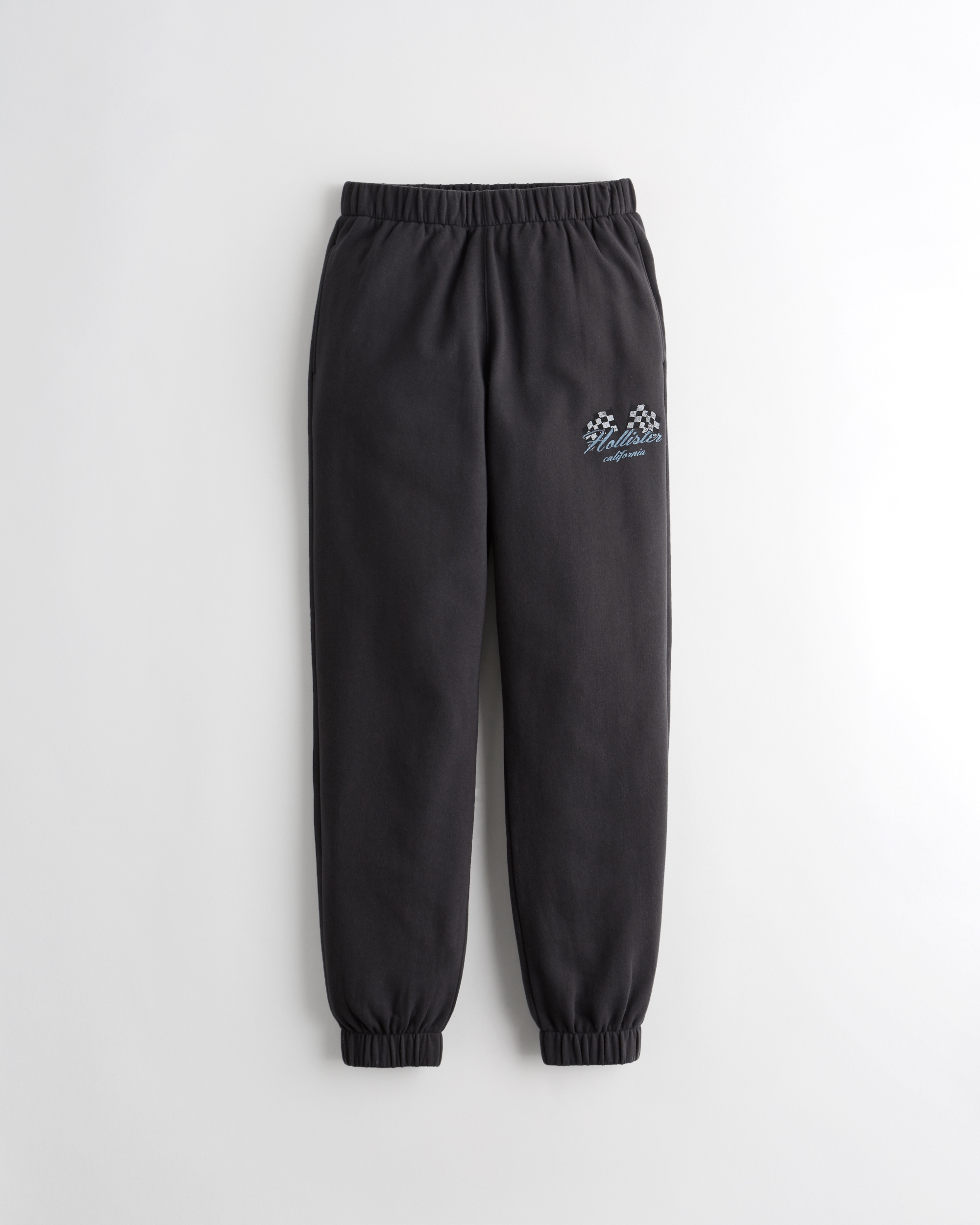 hollister mid rise fleece joggers