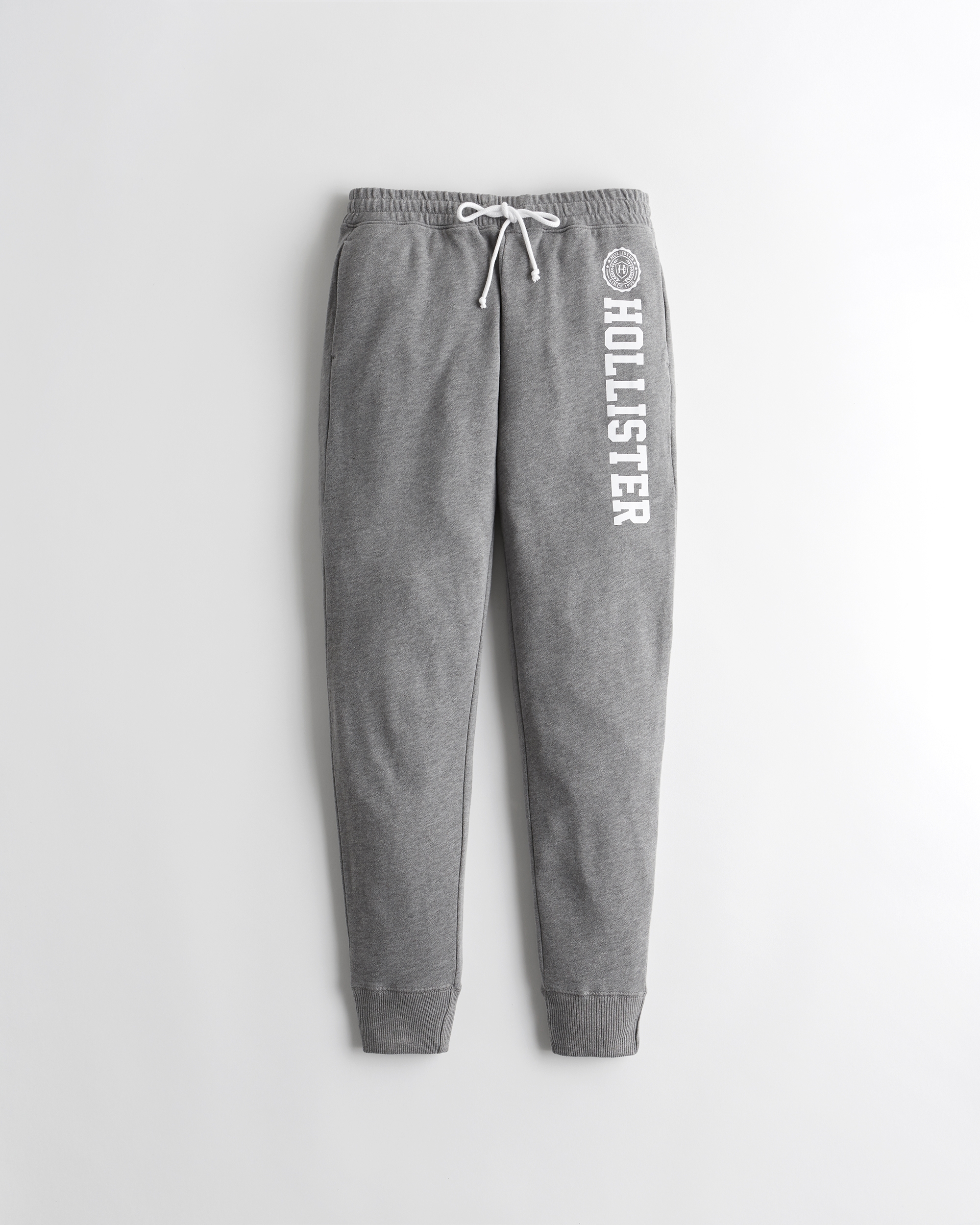 mid rise fleece joggers hollister