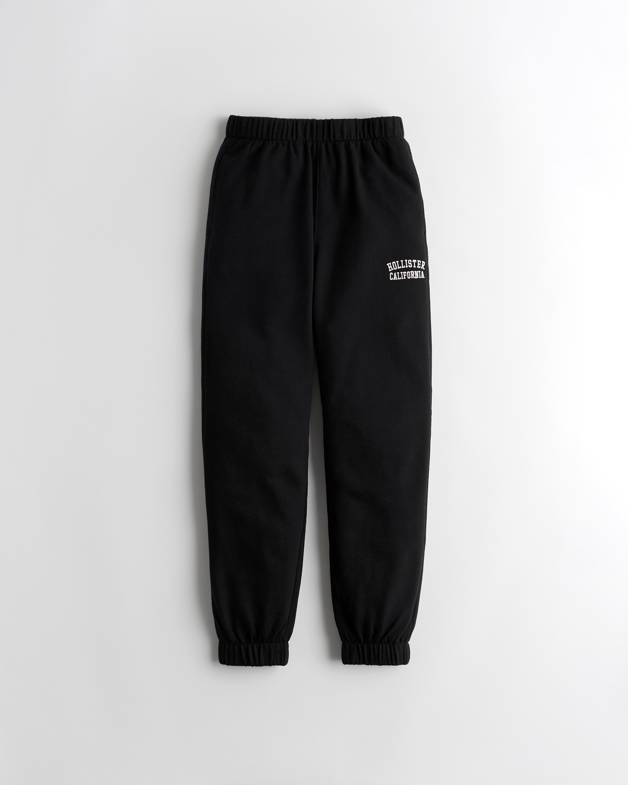 hollister black joggers