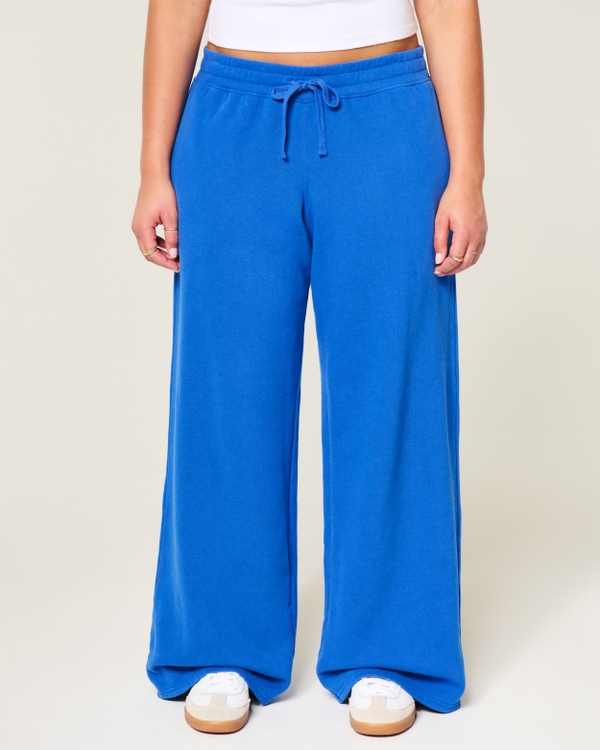 Low-Rise Baggy Sweatpants, Cobalt view 2