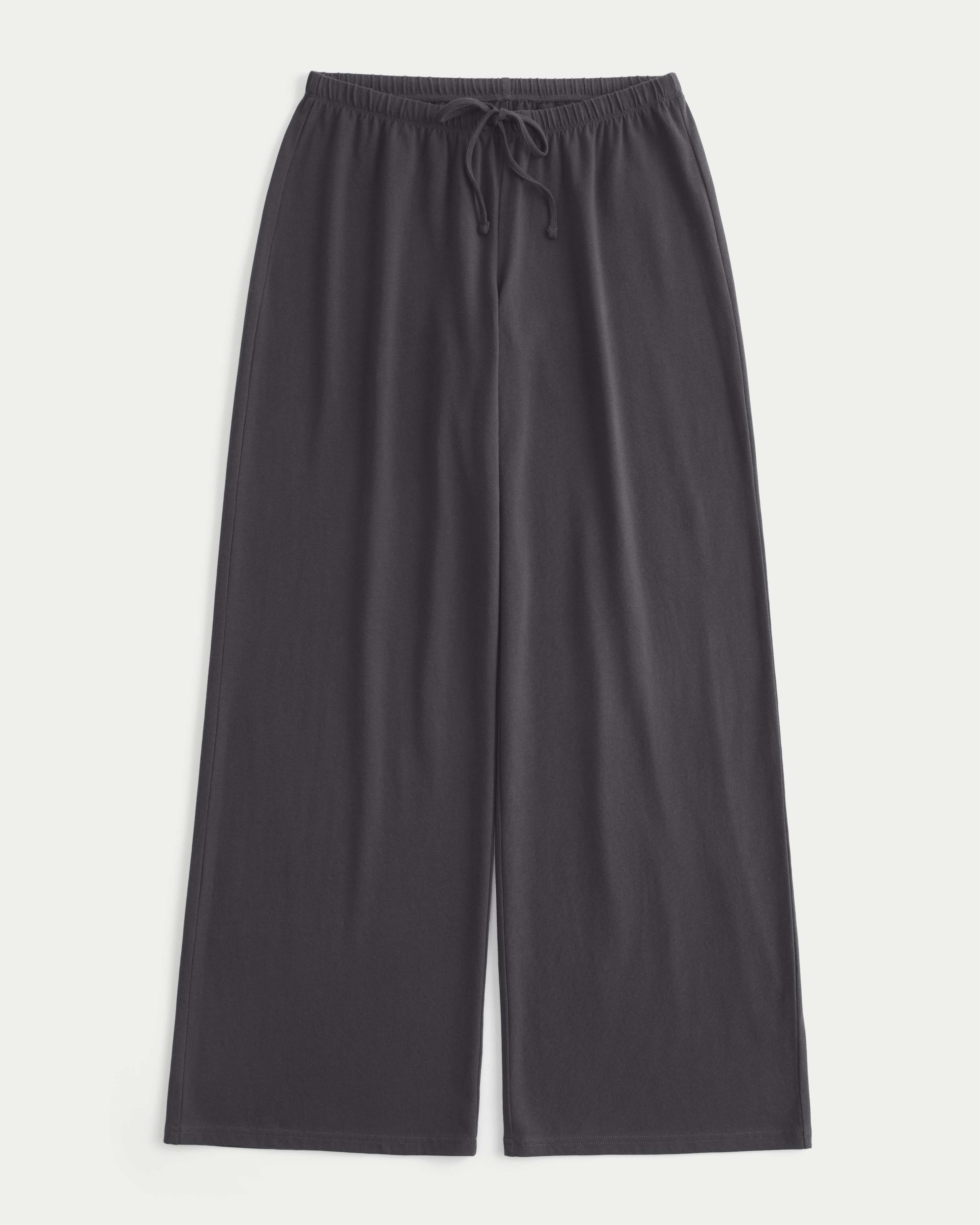 Knit Pull-On Wide-Leg Pants