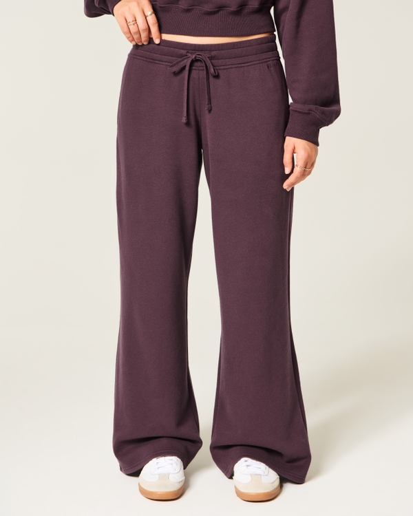 Hollister Feel Good Low-Rise Baggy Sweatpant, Fudge view 2
