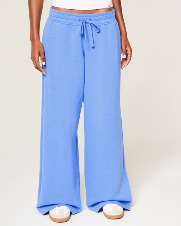 Hollister Feel Good Low-Rise Baggy Sweatpant, Cornflower Blue view 2