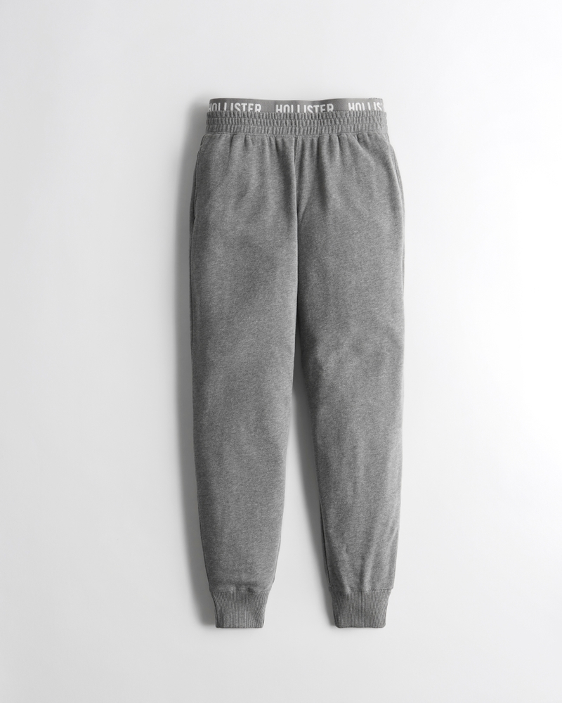 Ultra High-Rise Logo Waist Fleece Joggers on Sale At Hollister Co.