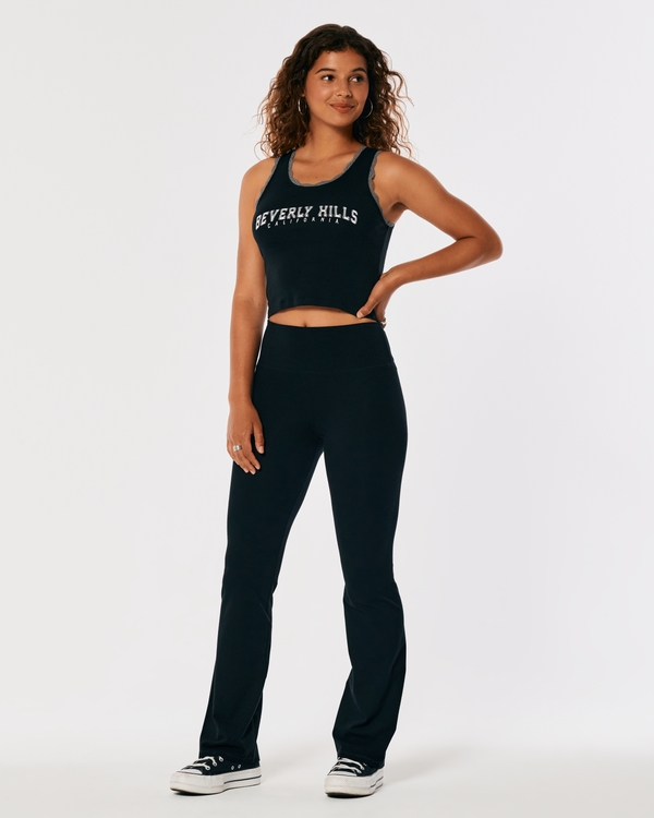 Ultra High-Rise Bootcut Leggings, Black Bootcut